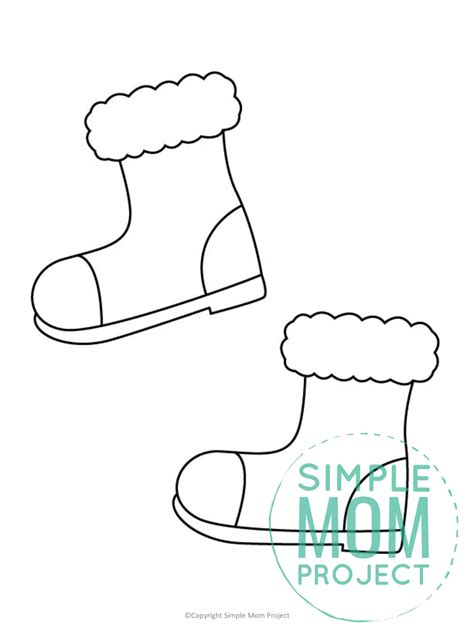 Free Printable Snow Boots Template – A Cozy Winter Craft for Kids ...