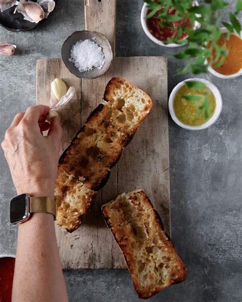 Rainbow Pan Con Tomate (Spanish style grilled bread with tomato) - Salt ...