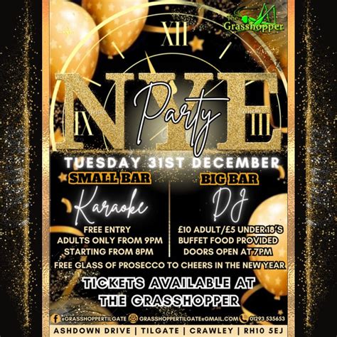 ?? NEW YEARS EVE PARTY ??, Ashdown Drive, RH10 5EJ Crawley, United ...