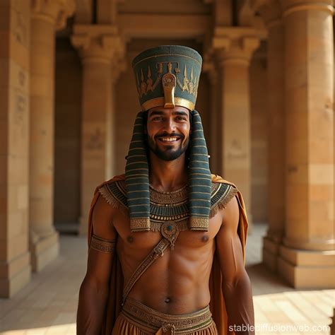 Ancient Egyptian Man in a Temple | Stable Diffusion Online