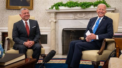 King Abdullah of Jordan Meets With Biden at White House - The New York Times