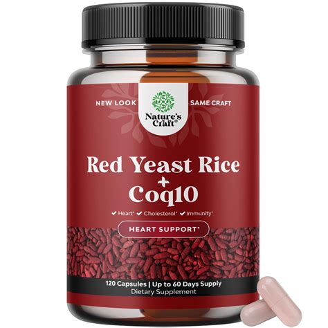 Buy Red Yeast Rice with CoQ10 Supplement - Extra Strength Citrinin-Free ...