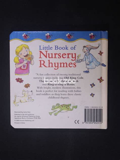 Buy Little Book of Nursery Rhymes by Jackie East at Online bookstore ...
