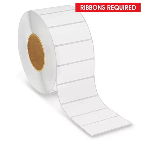 Industrial Thermal Transfer Labels - 3 1/2 x 1 1/2", Ribbons Required S ...
