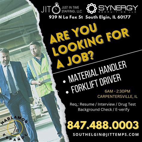 Just in Time Staffing LLC on LinkedIn: #carpentersville #hiring #jobs # ...