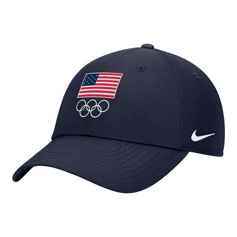 Team USA Nike On-Field Club Ripstop Dri-FIT Adjustable Hat - Navy
