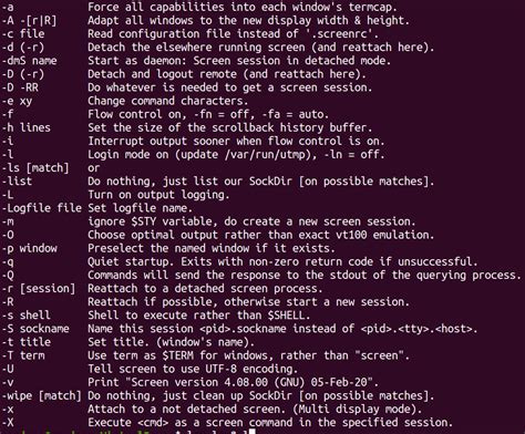 Image result for Linux Screen Command Cheat Sheet
