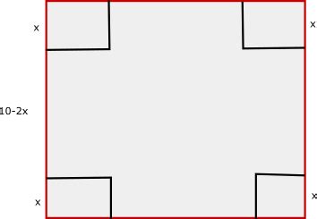 [Video] A square piece of cardboard of sides ten inches is taken and ...