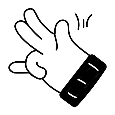 Premium Vector | Grab this doodle icon of shocker hand gesture