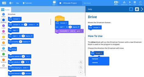 VEXcode IQ Block Tutorial 的图像结果
