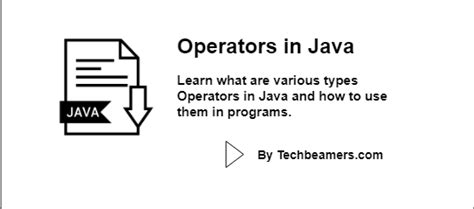 Java Operators Simplified for Beginners