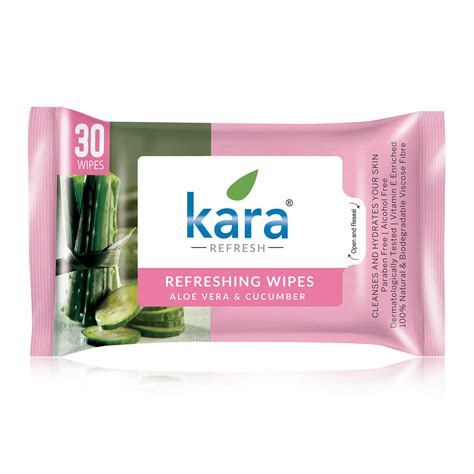 Buy Kara Face Wipe - Cleansing & Hydrating, Refreshing, Aloe Vera ...
