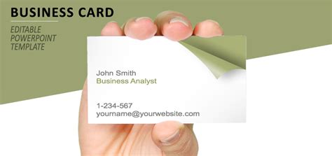 Business Card Template MS PowerPoint 的图像结果