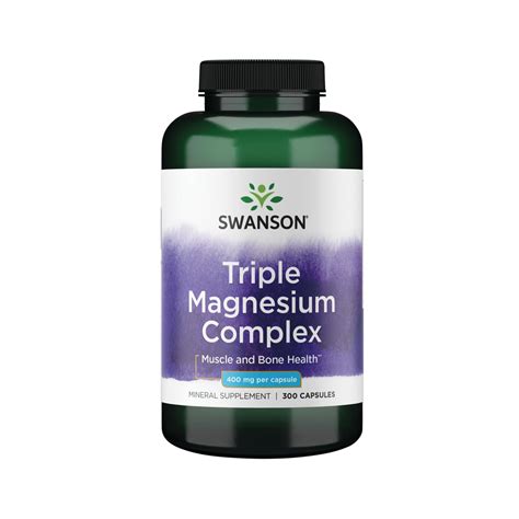 Snapklik.com : Swanson Triple Magnesium Complex - 400mg Supplement For Optimal Bone Health And ...