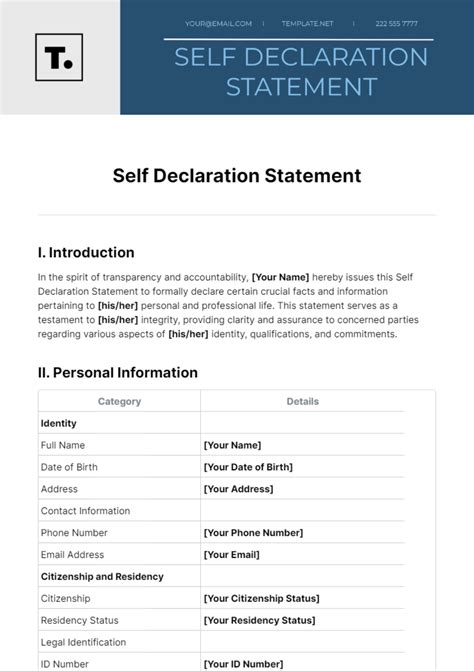Image result for Statement Declaration Form