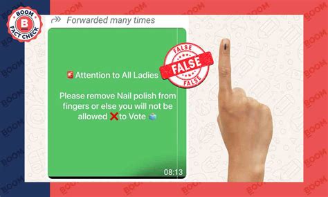 FactCheck: Fake Message On Women Not Allowed To Vote With Nail Polish ...