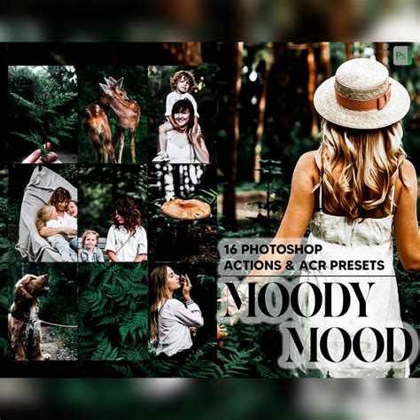 16 Photoshop Actions, Moody Mood Ps Action, Tropical ACR Preset, Dark ...