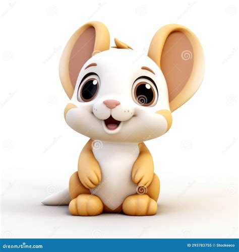 Cute Mouse Smiling in Zbrush Style - 32k Uhd 3d Render Stock ...