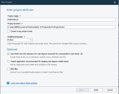 Framework TestComplete 的图像结果