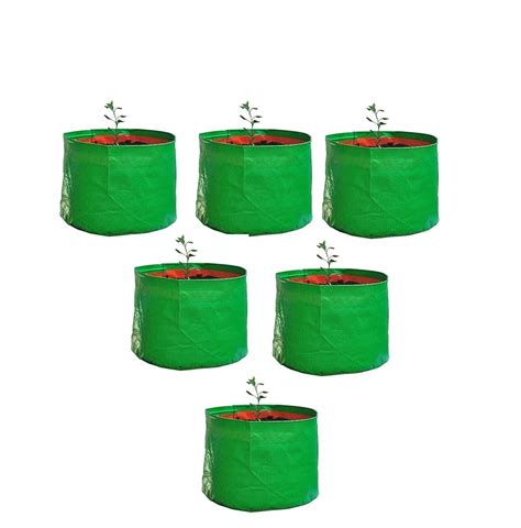 YUVAGREEN Terrace Gardening Leafy Vegetable Grow Bag (9x 9-inch, Green ...