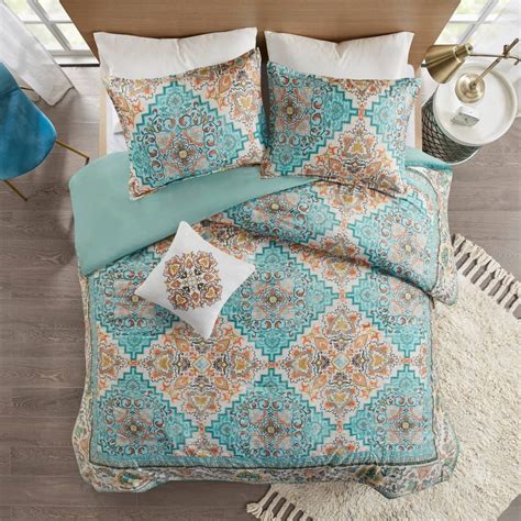 FullQueen Kalani Seersucker Boho Printed Duvet Cover India | Ubuy