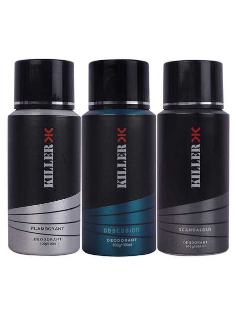 Buy Killer X Scandalous, Flamboyant and Obsession Deodorants for Men ...