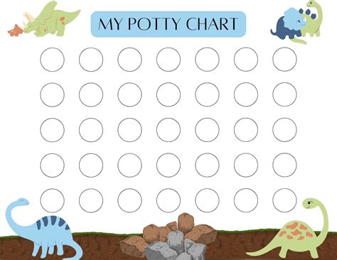 Downloadable Free Printable Dinosaur Potty Training Chart - Printable ...