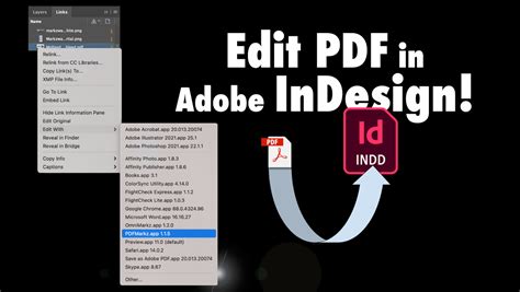 Image result for Edit PDF InDesign