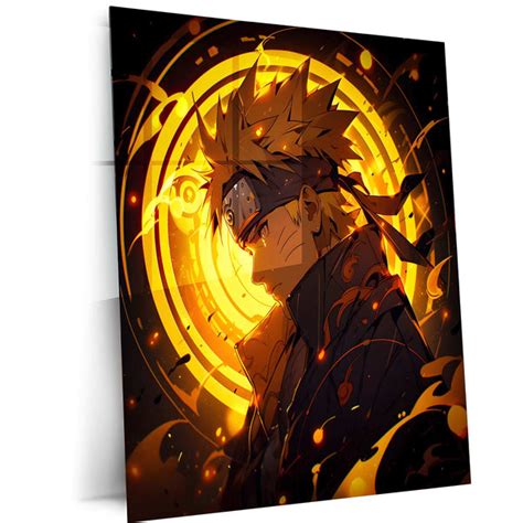 Kawaii Naruto Metal Poster | Cute Anime Wall Art | Adorable Ninja Aest ...