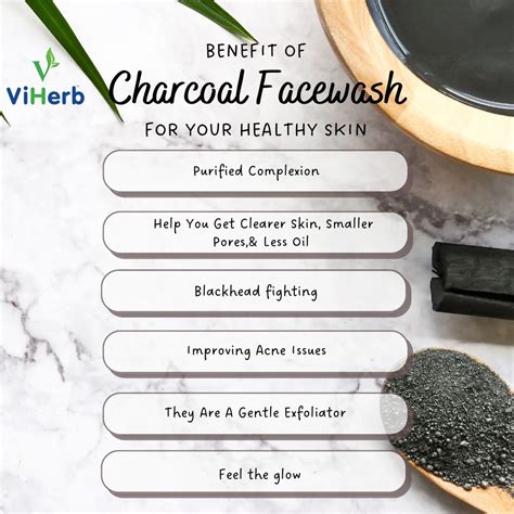 Buy Charcoal Face Wash Men/Women With Free Shipping | Viherb