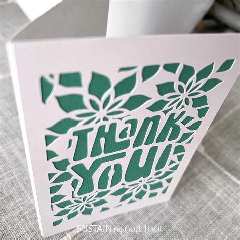 Homemade Thank you Cards with Cricut