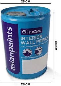 Asian Paints TRUCARE INTERIOR WALL PRIMER WHITE (OIL BASE) WHITE ...