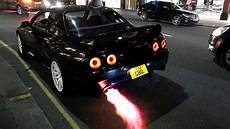Gtr Shooting Flames Wallpaper by 800hp Nissan Skyline R32 Gtr Shooting Flames In Gtr Shooting Flames Wallpaper