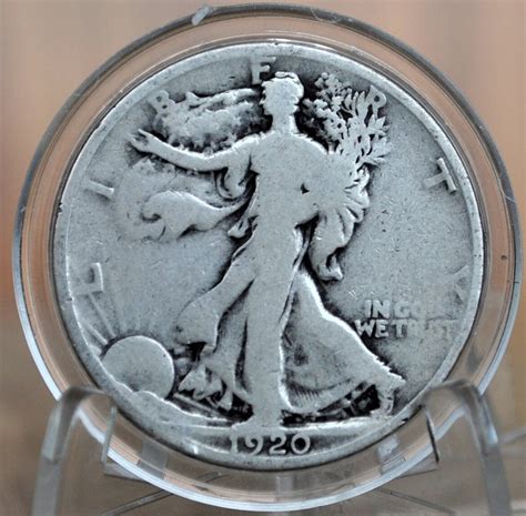 1920 Walking Liberty Silver Half Dollar Vg very Good Grade / Condition ...