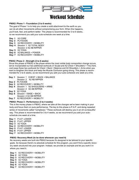 Image result for Developing a Weekly Workout Training Schedule