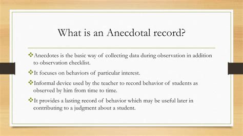 ANECDOTAL RECORDS....................pptx
