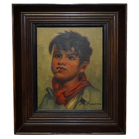 ANTIQUE SIGNED DUTCH OIL ON CANvas PAiNTING OF OLD MAN FISHERMAN SMOKING A PIPE im Angebot bei ...