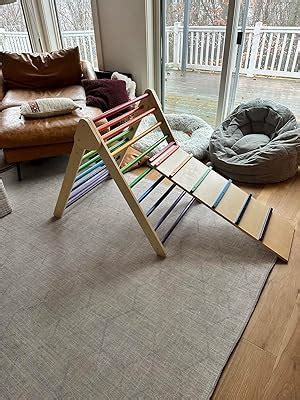 FUNOONY Pikler Triangle Climbing Set with Ramp, Foldable India | Ubuy