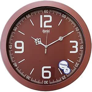 Buy Ajanta Plastic Wall Clock (31 x 31 cm, Brown) Online at Low Prices ...
