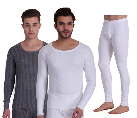 Buy Thermal Top & Pajama Grey-White (Pack Of 3) For Men: TT Bazaar – T ...
