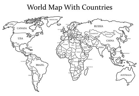 World Map No Labels 的图像结果