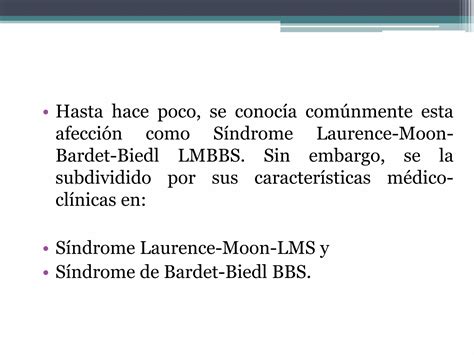 Síndrome de Laurence Moon-Bardet-Biedl | PPTX