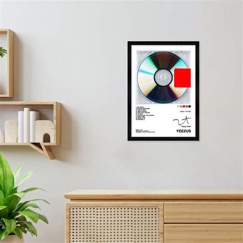 Kanye West Yeezus Album Art A4 Framed Posters – Stickerly