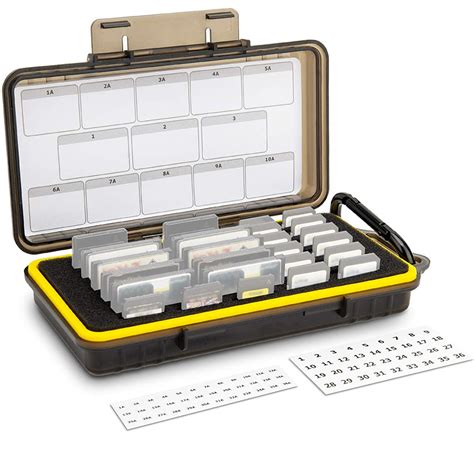 15 CompactFlash XQD + 30 SD Memory Card Case Holder Organizer Keeper ...