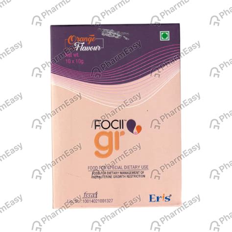 Buy Focii Gr Orange Flavour Sachet Of 10gm Powder Online & Save Up to ...