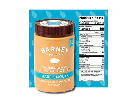 BARNEY Almond Butter - No Stir, No Sugar, No Salt, Non-GMO, Paleo ...