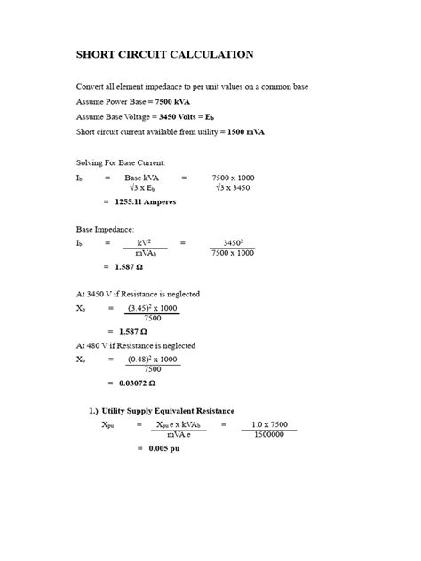 Image result for Example of Cable Short Circuit Calculation