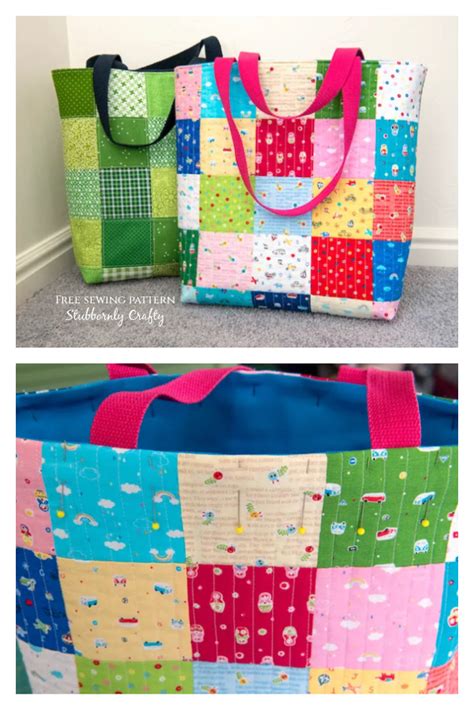 Patchwork Bag Patterns 的图像结果