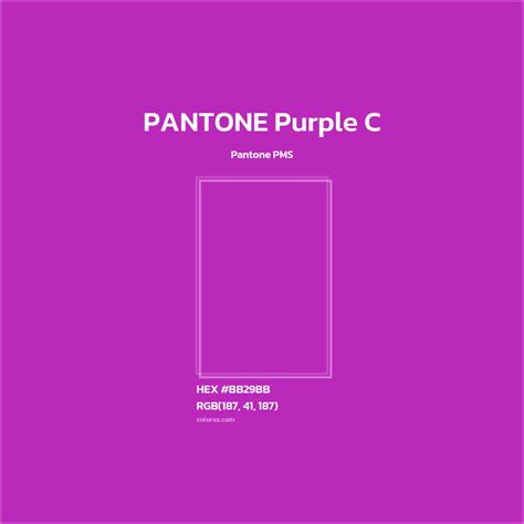 PANTONE Purple C Complementary or Opposite Color Name and Code (#BB29BB ...