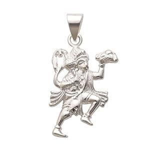 Buy TARAASH 925 Sterling Silver Lord Hanuman Pendant For Mens/Boys ...